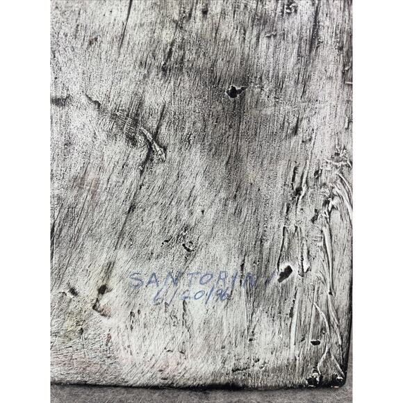 VTG 1996 Igisso Proxenou Greek Stele Plaque Hanging Wall Art Ceramic Santorini - Picture 3 of 4